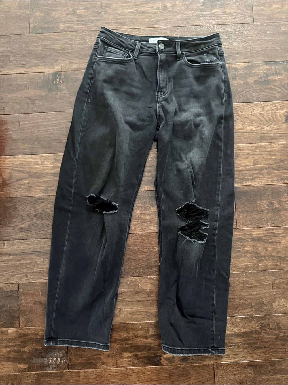 VELVET Black Barrel Cut Jeans